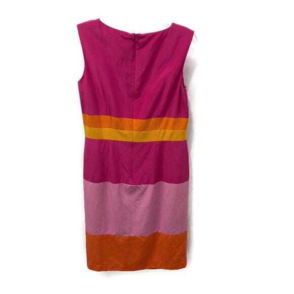 Deane & White Pink & Orange Silk Tank Dress - Picture 2 of 2